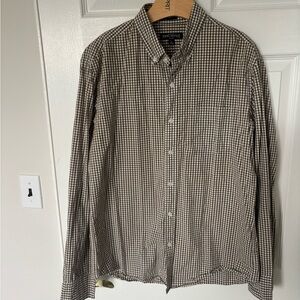 Jcrew Brown Checkered Men's Shirt- SLIM